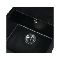 Кухонная мойка из искусственного гранита WISENT Антрацит MW650-26/WGER013