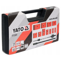 Набор универсальных кольцевых пил YATO 19-76мм 15 предметов YT-3381 36323381 092 1