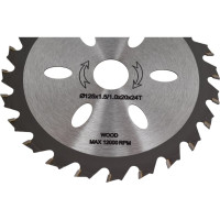 Диск пильный по дереву 125x20 мм, 24Т TOUA TDW1252024