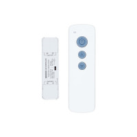 Контроллер (диммер) MAKSILED 5-24В, 75/180/360Вт, 1 канал х 15А, IP40, пульт, 87x24x15мм ML-CT-N12-S