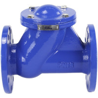 Клапан обратный шаровой GGG50-NBR-SHORT Ду250 DN.ru Ру16 фланцевый, чугунный D100-01527