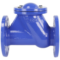 Клапан обратный шаровой GGG50-NBR-SHORT Ду250 DN.ru Ру16 фланцевый, чугунный D100-01527