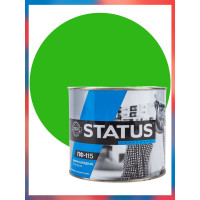 Краска атмосферостойкая Радугамалер STATUS ПФ-115 ярко-зеленая 1,8 кг 4640000601430