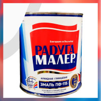 Краска быстросохнущая, атмосферостойкая Радугамалер ГОСТ ПФ-115 1,9 кг белая 4650001271747