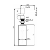 Дозатор для мыла ALVEUS KORK 0,5L COPPER 1135542