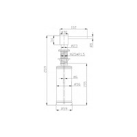 Дозатор для мыла ALVEUS PLUM 0,32L CHR 1135811