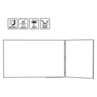 Двухэлементная магнитно-маркерная доска BoardSYS створка справа, 100x225 30ДЭ-225Фпр