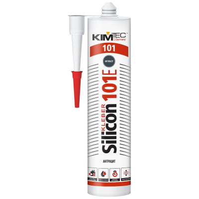 Силиконовый герметик KIM TEC антрацит 101е, 280 мл 02-01-49