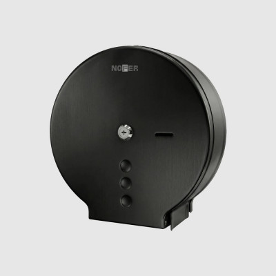 Диспенсер для туалетной бумаги Nofer нерж. сталь INDUSTRIAL чёрный 05006.N