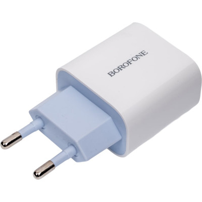 Сетевое зарядное устройство Borofone ba38a plus speedy 1xusb-c pd 20w, 3a, белый 0L-00050784