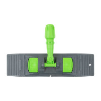 Держатель мопов Uctem-Plas 50x13 см, пластик, серый, зеленая рукоятка NP192-G