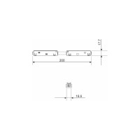 Прямой коннектор и планка Elektrostandard - slim magnetic белый (1 шт.) 85096/00 a061246