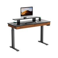 Стол для компьютера EUREKA электрическая регулировка по высоте, 2 ящика ERK-ED-I55-WN