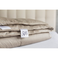 Стеганое одеяло Мягкий сон latte cotton aeroflex, night aura, 205x172, бежевый ОЛ_NA-25402у