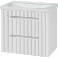 Подвесная тумба Brevita Ariana-60 с 2 ящиками, белая эмаль ARI-01060-0742Я