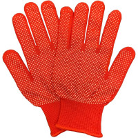 Рабочие перчатки МИКРОТАЧ красные нейлоновые с ПВХ покрытием размер S 3 пары Master-Pro® 2513-NPVC-RED-S-3