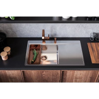 Выпуск для мойки ALVEUS 114 copper с рамкой и заглушкой (гофра) 1144842