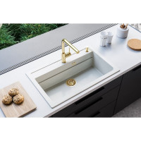 Выпуск для мойки ALVEUS 114 gold c рамкой и заглушкой (гофра) 1144841