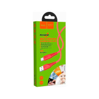 Usb кабель Hoco x58 airy type-c, 3а, 1м, силикон, красный 0L-00053825