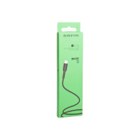 Usb кабель Borofone bx16 easy lightning 8-pin, 1м, pvc, черный 0L-00043166