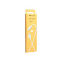 Usb кабель Borofone bx19 benefit lightning 8-pin, 2.4a, 1м, pvc, белый 0L-00043145