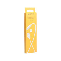 Usb кабель Borofone bx19 benefit type-c, 3a, 1м, pvc, белый 0L-00043149