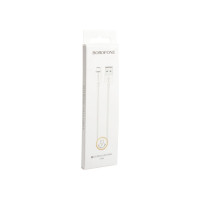 Usb кабель Borofone bx22 bloom microusb, 1м, 2.4a, pvc, белый 0L-00044323