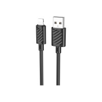 Кабель Usb Hoco x88 gratified lightning 8-pin, 2.4а, 1м, tpu (черный) 0L-00056440