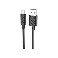 Кабель Usb Hoco x88 gratified microusb, 2.4а, 1м, tpu (черный) 0L-00056442