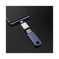 Адаптер Borofone Otg bv3 usb-a/type-c (серебряный) 0L-00043180