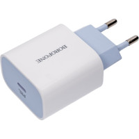 Сетевое зарядное устройство Borofone ba38a plus speedy 1xusb-c pd 20w, 3a, белый 0L-00050784