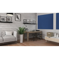 Рулонная штора PRAKTO BLACKOUT SILVER 120x160 см, синий 7208178