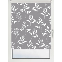 Рулонная штора PRAKTO PRINT Луговые травы 75х160 см, серая 9403217774