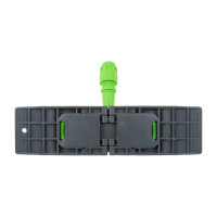 Держатель мопов Uctem-Plas 50x13 см, пластик, серый, зеленая рукоятка NP192-G