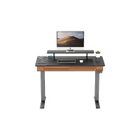 Стол для компьютера EUREKA электрическая регулировка по высоте, 2 ящика ERK-ED-I47-WN