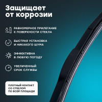 Щетка стеклоочистителя гибридная, 400 мм BiBiCare 4932