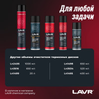 Очиститель тормозных дисков LAVR 20 л Ln1499
