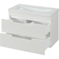 Подвесная тумба Brevita Ariana-80 с 2 ящиками, белая эмаль ARI-01080-0742Я