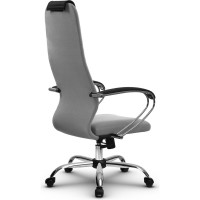 Кресло МЕТТА su-b-10, подлокотники 131, основание 003, светло-серый/светло-серый z312467888