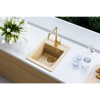 Выпуск для мойки ALVEUS 114 bronze с рамкой и заглушкой (гофра) 1144844