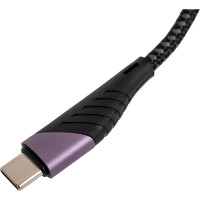 Usb-c кабель Hoco u95 freeway type-c, 3а, pd60w, 1.2м, нейлон (черный) 0L-00050600
