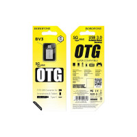 Адаптер Borofone Otg bv3 usb-a/type-c (серебряный) 0L-00043180