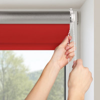 Рулонная штора PRAKTO BLACKOUT SILVER 45x160 см, алая 9403219778