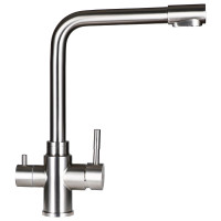 Комплект кухонная мойка из нержавеющей стали WISENT wgs35050 (50x50 см) со смесителем и дозатором WGS35050/WGER013/W405A/W4355-3