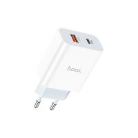 Сетевое зарядное устройство Hoco c97a 1xusb qc3.0, 1xusb-с pd20w (белый) 0L-00056008