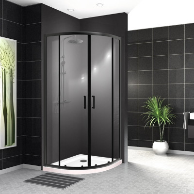 Душевой уголок BelBagno UNO-195-R-2-100-C-NERO