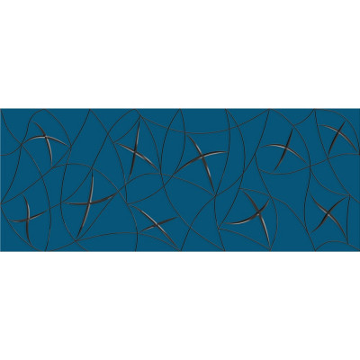 Декор Azori Ceramica vela indigo stella, 20.1x50.5 см 587082002