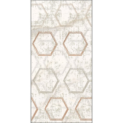 Декор Azori Ceramica apulia oro hexagone, 31.5x63 см 589002003