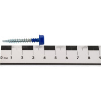 Кровельные саморезы ВИРТУОЗ 4,8х38 мм, RAL 5002, ультрамарин, 150 шт. 600-05328