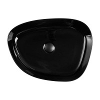 Керамическая накладная раковина BelBagno черная BB1435-NERO